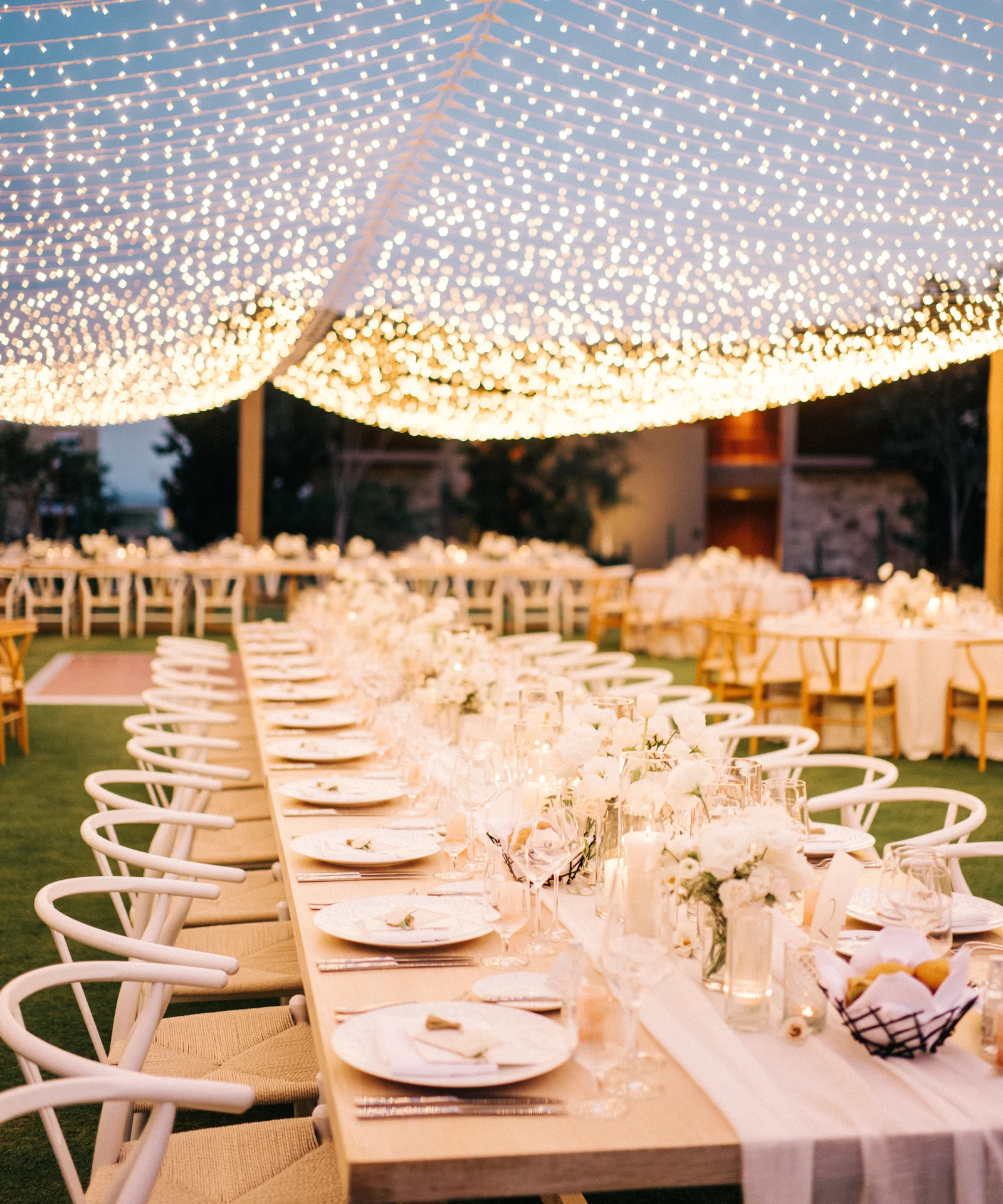 Lights and decoration for an event